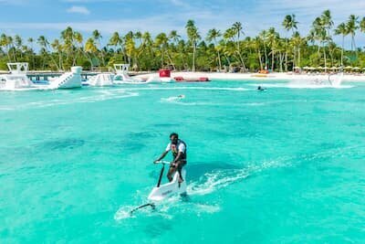 Snorkeling and paddleboarding at Siyam World