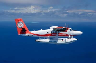 Seaplane transfer to Angsana Velavaru