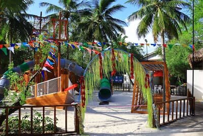 Lil' Pirates Bay pirate-themed playground at Cinnamon Dhonveli