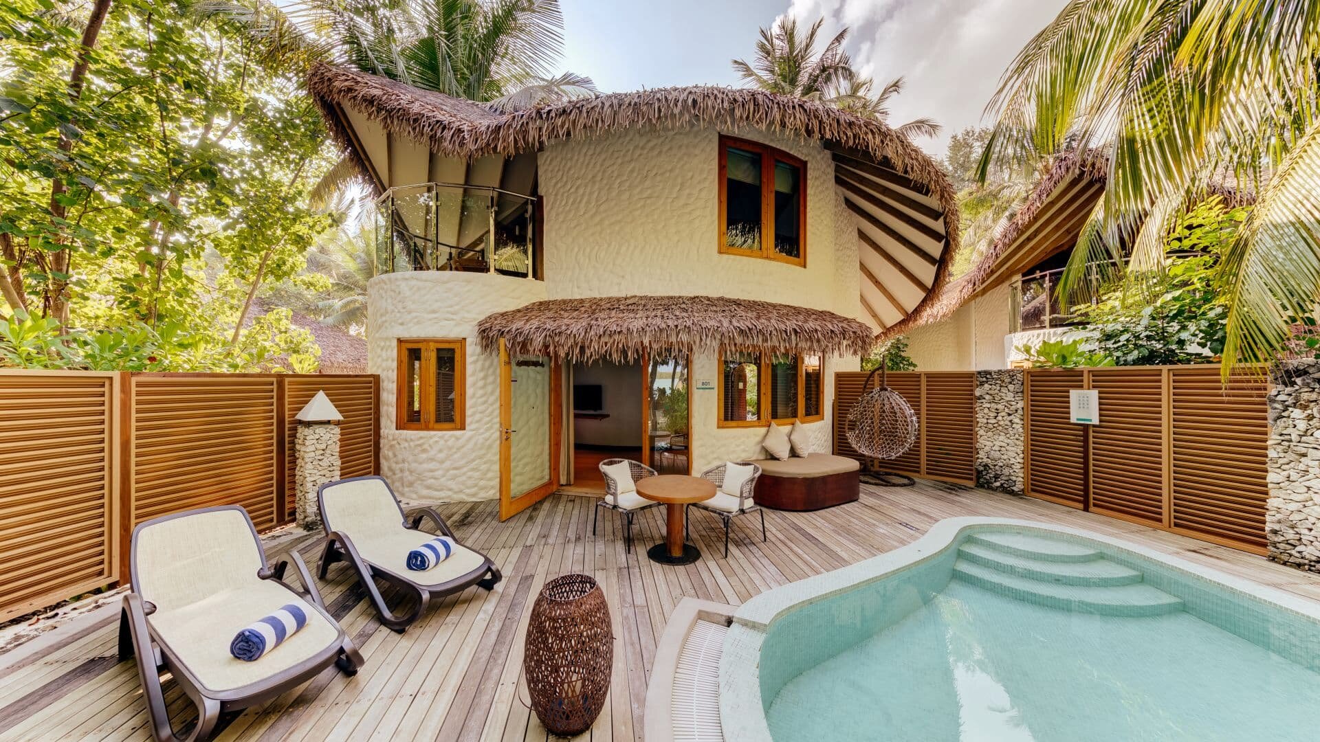 Two-level Beach Suite with private plunge pool at Cinnamon Dhonveli