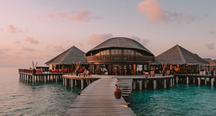 Stars restaurant and bar over the lagoon on the Coco Residence wing at Coco Bodu Hithi